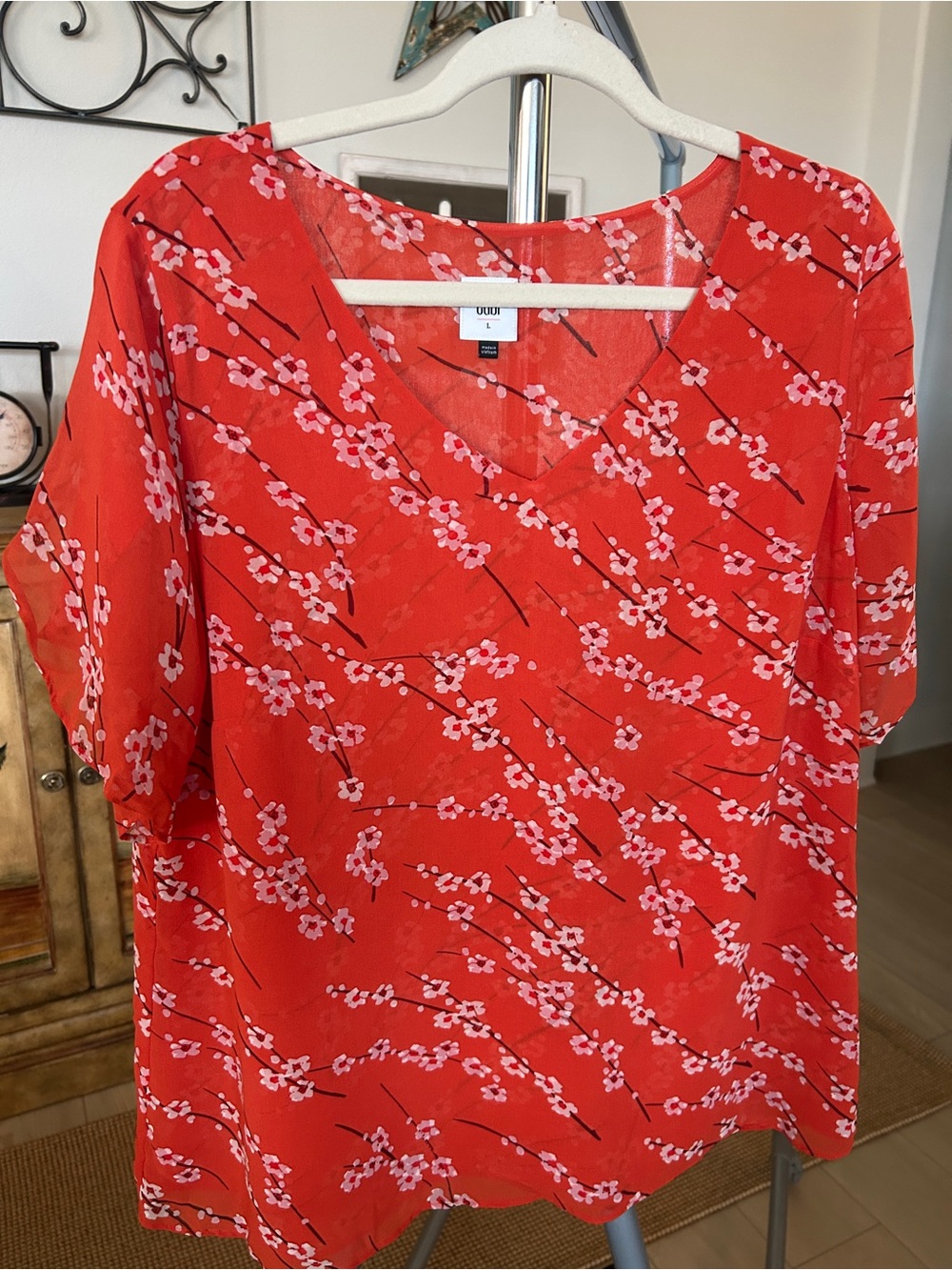 Cherry Blossom Top V-Neck